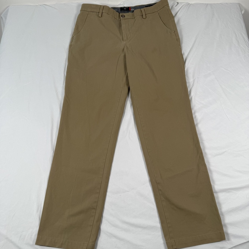 Dockers Pants 38x33 Khaki Workday Straight Smart 360 Flex Stretch Career Preppy - Picture 2 of 15